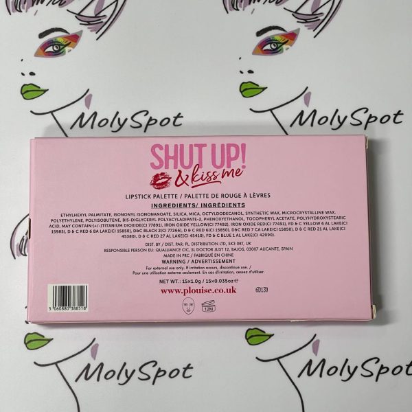 P.Louise Shut Up And Kiss Me Lipstick Palette