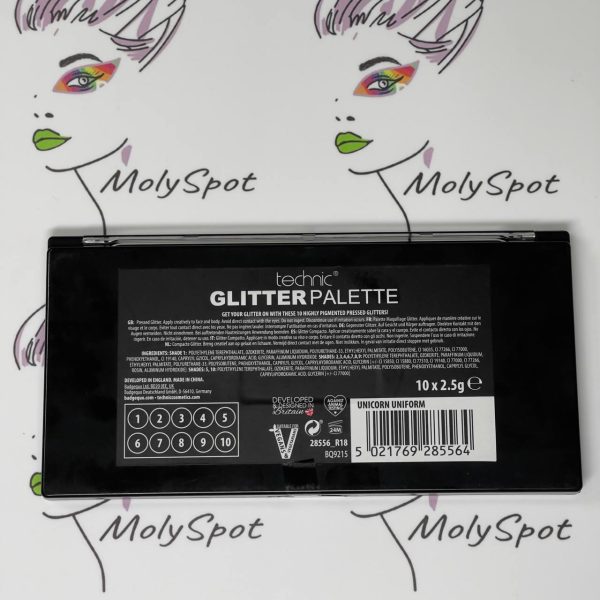 Technic Glitter Palette Unicorn Uniform